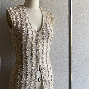 Vintage Unique One of a Kind Textured Vest Dress